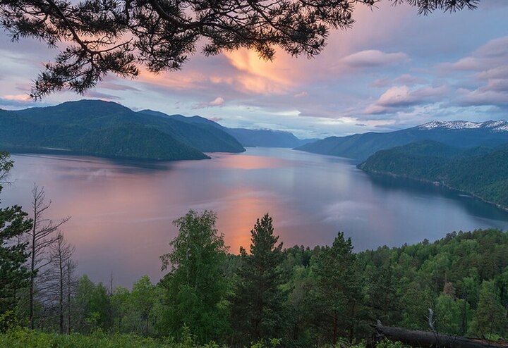  Закат на Алтае